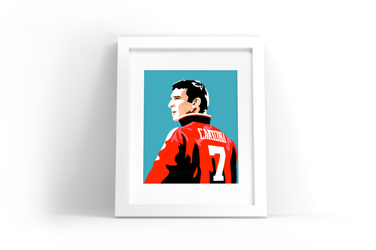 Print Giclée Eric Cantona - Manchester United - Football, Neuf