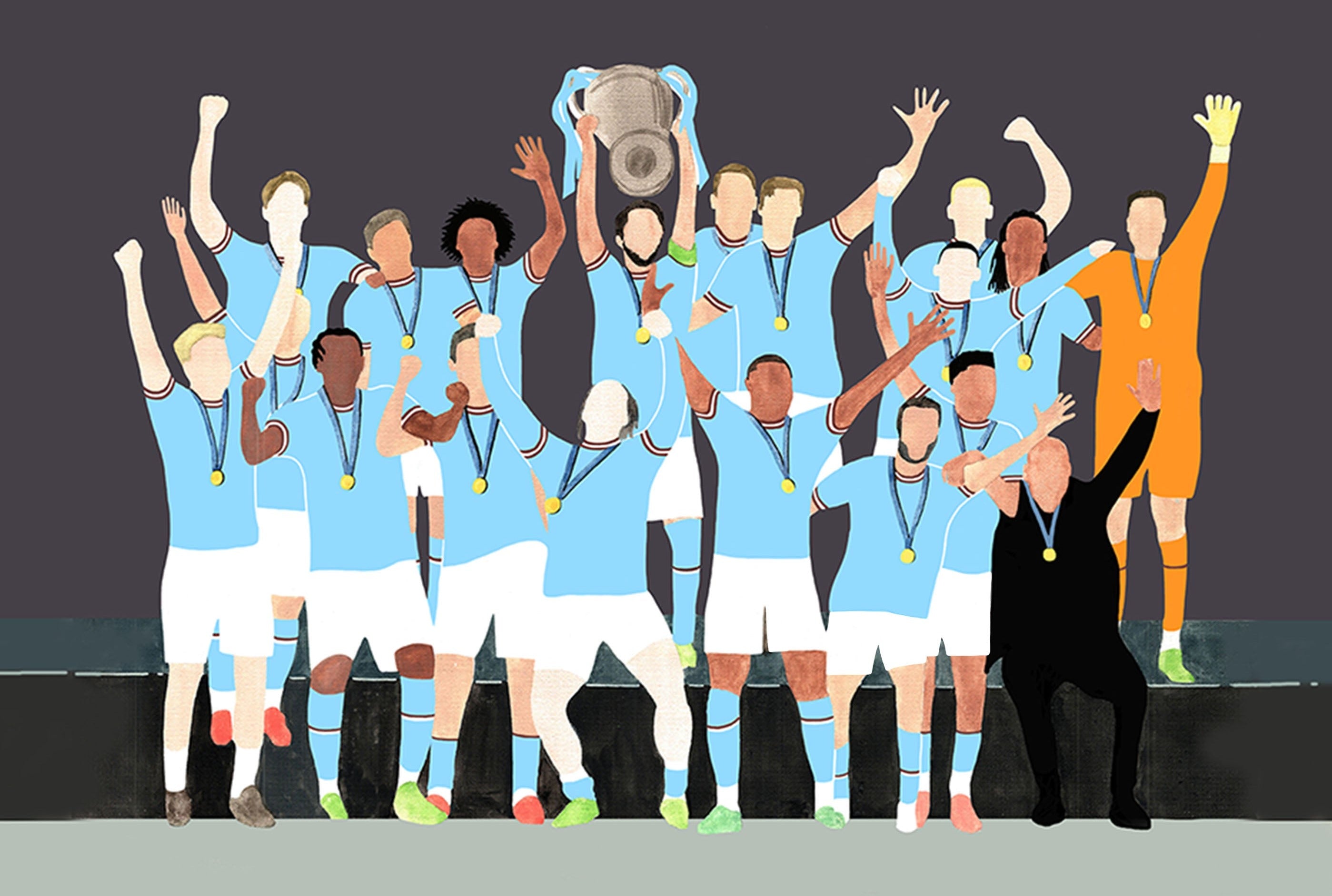 Manchester City - Championship Winning Team